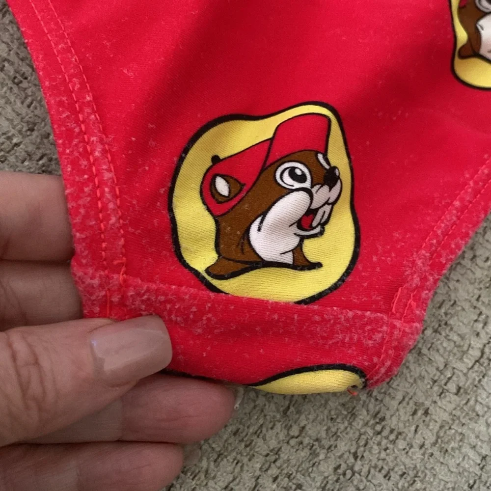 Buc-ees Toddler One Piece Ruffled strap Bow Back Swimsuit |Size 3T